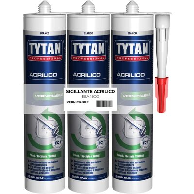 Tytan Sigillante Acrilico verniciabile tri-pack Tytan Sigillante Acrilico verniciabile tri-pack