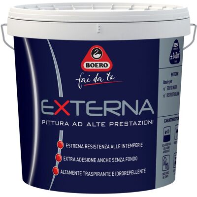 Boero Pittura per rivestimento esterno Externa bianco 10 l Boero Pittura per rivestimento esterno Externa bianco 10 l