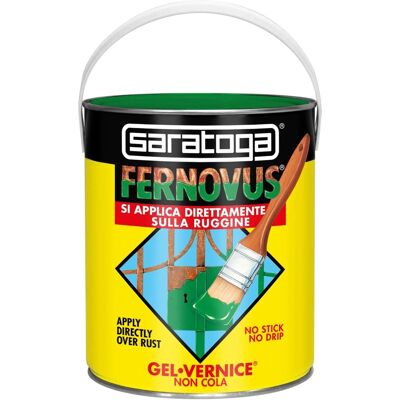 Saratoga Vernice Antiruggine in Gel - Effetto mica, Nero antico, 2,5L Saratoga Vernice Antiruggine in Gel - Effetto mica, Nero antico, 2,5L