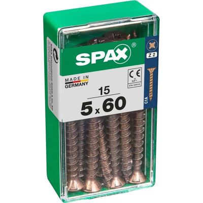 Spax Vite TSP POZI bronzata 5x60 S 15 pz Spax Vite TSP POZI bronzata 5x60 S 15 pz