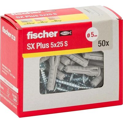 Fischer Tassello a espansione SX Plus Ø 5 mm 50 pz Fischer Tassello a espansione SX Plus Ø 5 mm 50 pz