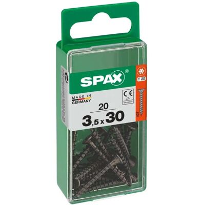 Spax Vite testa multipla svasata t-star plus t20 zincatura nera s 20 pz Spax Vite testa multipla svasata t-star plus t20 zincatura nera s 20 pz