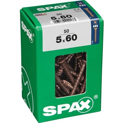 Spax Vite TSP POZI bronzata 5x60 L 50 pz Spax Vite TSP POZI bronzata 5x60 L 50 pz