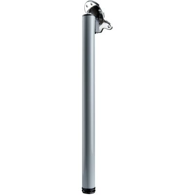 - Gamba da tavolo pieghevole con piastra di montaggio Ø 30 x H 710 mm nero - Gamba da tavolo pieghevole con piastra di montaggio Ø 30 x H 710 mm nero