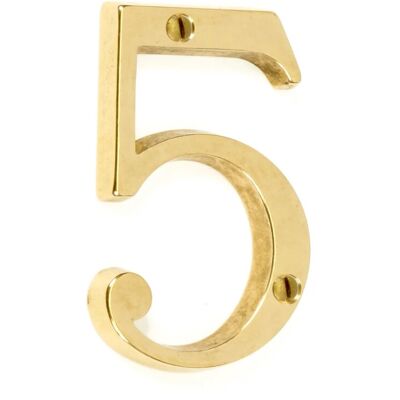 - Numero civico 5 in stile inglese - Numero civico 5 in stile inglese