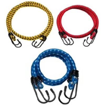 - Corda elastica in gomma Metaldecor con ganci metallici 8 pz - Corda elastica in gomma Metaldecor con ganci metallici 8 pz