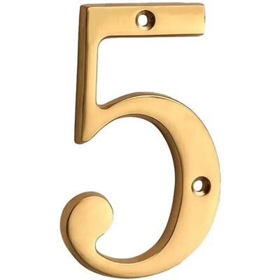 - Numero civico acciaio 5 - Numero civico acciaio 5