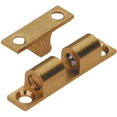 Hettich - Chiusura a scatto a sfera - Ottone opaco - 9x49 mm Hettich - Chiusura a scatto a sfera - Ottone opaco - 9x49 mm