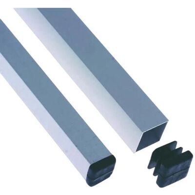 Arcansas Puntale quadro alettato 20x20 mm nero 10 pz Arcansas Puntale quadro alettato 20x20 mm nero 10 pz
