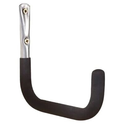 - Gancio da muro tubo Ø 20 mm P 250 mm rivestito nero - Gancio da muro tubo Ø 20 mm P 250 mm rivestito nero