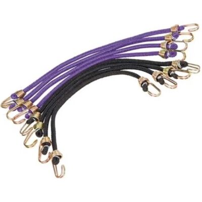 - Corda elastica con ganci in metallo Metaldecor 25 cm 8 pz - Corda elastica con ganci in metallo Metaldecor 25 cm 8 pz