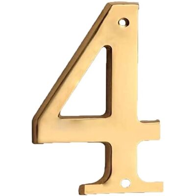 - Numero civico acciaio 4 - Numero civico acciaio 4