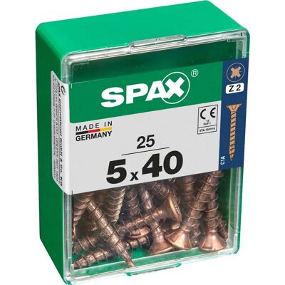 Spax Vite TSP POZI bronzata 5x40 M 25 pz Spax Vite TSP POZI bronzata 5x40 M 25 pz