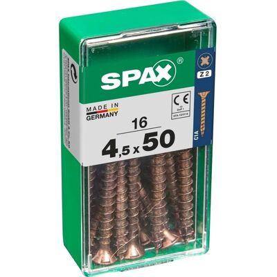 Spax Vite TSP POZI bronzata 4,5x50 S 16 pz Spax Vite TSP POZI bronzata 4,5x50 S 16 pz
