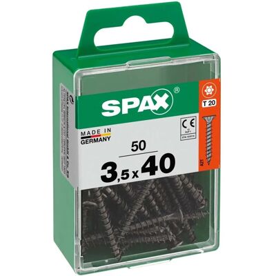 Spax Vite testa multipla svasata t-star plus t20 zincatura nera m 50 pz Spax Vite testa multipla svasata t-star plus t20 zincatura nera m 50 pz