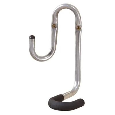 - Gancio bici muro doppio tubo Ø 20 mm rivestito nero - Gancio bici muro doppio tubo Ø 20 mm rivestito nero