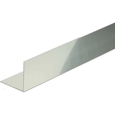 Arcansas Profilo angolare 1 m alluminio anodizzato 10x10x1000 mm nichel opaco Arcansas Profilo angolare 1 m alluminio anodizzato 10x10x1000 mm nichel opaco