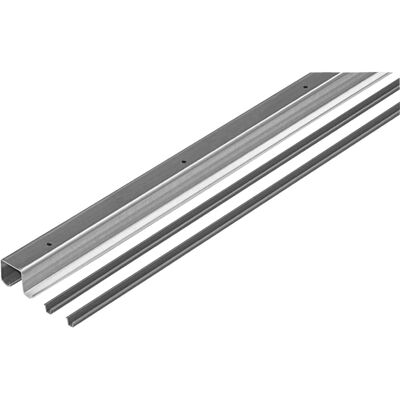 Hettich - Profilo binario superiore e inferiore 2 m bianco - Profilo scorrevole per porte Hettich - Profilo binario superiore e inferiore 2 m bianco - Profilo scorrevole per porte