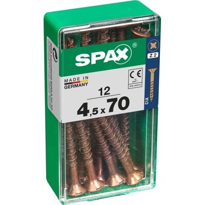 Spax Vite TSP POZI bronzata 4,5x70 S 12 pz Spax Vite TSP POZI bronzata 4,5x70 S 12 pz