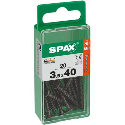 Spax Vite testa multipla svasata t-star plus t20 zincatura nera s 20 pz Spax Vite testa multipla svasata t-star plus t20 zincatura nera s 20 pz