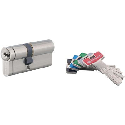 Thirard Cilindro di sicurezza T2 30x40 mm nichelato meccanismo 6 perni 5 chiavi Thirard Cilindro di sicurezza T2 30x40 mm nichelato meccanismo 6 perni 5 chiavi