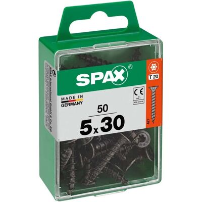 SPAX - Vite testa multipla svasata T-Star Plus T20 - Zincatura nera - M50 - Vite SPAX - Vite testa multipla svasata T-Star Plus T20 - Zincatura nera - M50 - Vite