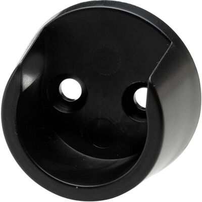 Hettich Supporto tubo appendiabiti Ø 2,5 cm nero 2 pz Hettich Supporto tubo appendiabiti Ø 2,5 cm nero 2 pz