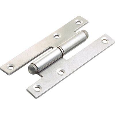 Cerniera sfilabile sinistra acciaio inox 100x62 mm Cerniera sfilabile sinistra acciaio inox 100x62 mm