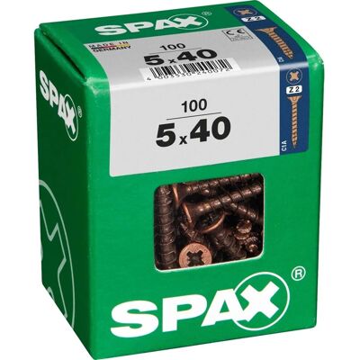Spax Vite TSP POZI bronzata 5x40 L 100 pz Spax Vite TSP POZI bronzata 5x40 L 100 pz