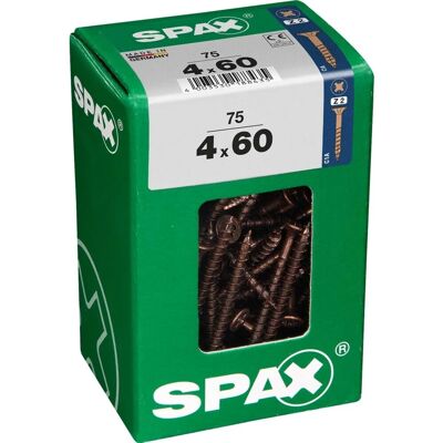Spax Vite TSP POZI bronzata 4x60 L 75 pz Spax Vite TSP POZI bronzata 4x60 L 75 pz