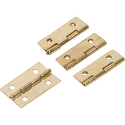 Cerniera per cofanetto ottonato 20x15 mm 4 pz Cerniera per cofanetto ottonato 20x15 mm 4 pz