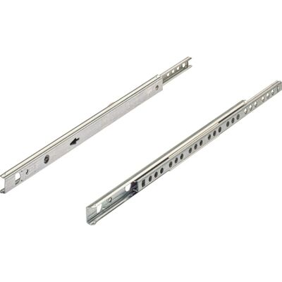 Hettich Guida su sfera a estrazione semplice per cassetti con scanalatura 17 mm 550 mm Hettich Guida su sfera a estrazione semplice per cassetti con scanalatura 17 mm 550 mm