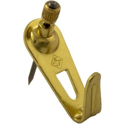 - Gancio per quadro acciaio ottonato assortimento 8 pz - Gancio per quadro acciaio ottonato assortimento 8 pz