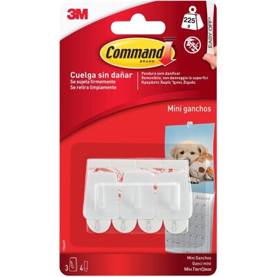 3m Ganci adesivi Command™ X-Small in plastica bianchi 3m Ganci adesivi Command™ X-Small in plastica bianchi