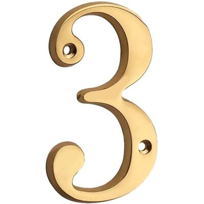 - Numero civico acciaio 3 - Numero civico acciaio 3