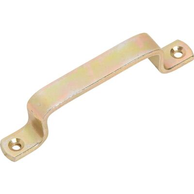 Maniglia porta acciaio zincato 110x13,5 mm giallo Maniglia porta acciaio zincato 110x13,5 mm giallo