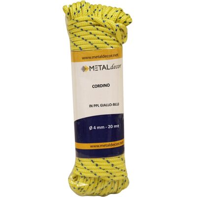 - Corda in polipropilene ø 4 mm x 20 mt gialla/blu - Corda in polipropilene ø 4 mm x 20 mt gialla/blu