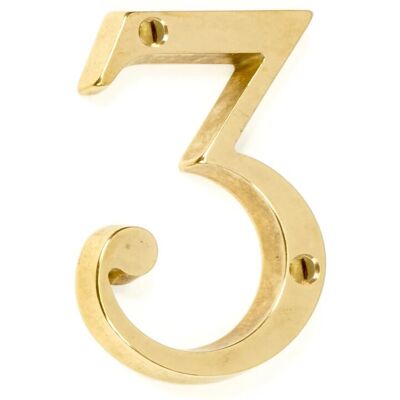 - Numero civico 3 in stile inglese - Numero civico 3 in stile inglese