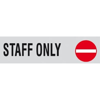 Generic - StaffOnly-4x15 - Grigio - 4x15cm - Cartello Generic - StaffOnly-4x15 - Grigio - 4x15cm - Cartello