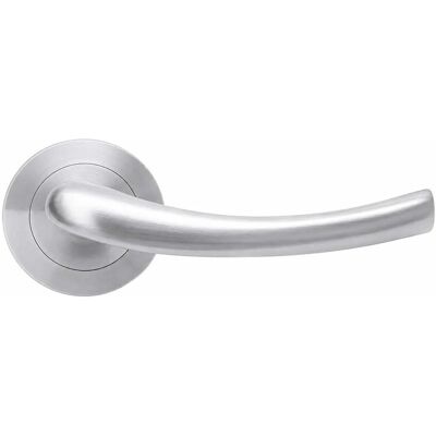 - Maniglia per porta cromo satinato 125x50 mm - Maniglia per porta cromo satinato 125x50 mm