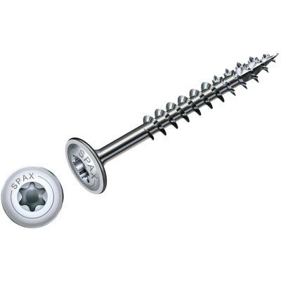 Spax Vite per legno con testa a piastra T-Star plus drive Ø 6x80 mm 24 pz Spax Vite per legno con testa a piastra T-Star plus drive Ø 6x80 mm 24 pz