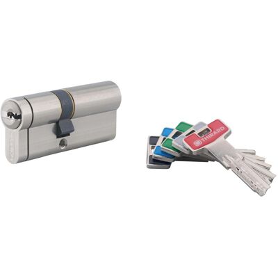 Thirard Cilindro di sicurezza T2 30x40 mm ottone meccanismo 6 perni 5 chiavi Thirard Cilindro di sicurezza T2 30x40 mm ottone meccanismo 6 perni 5 chiavi