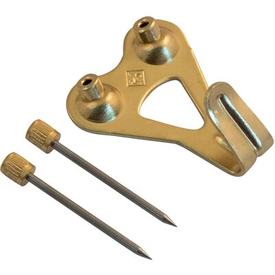 - Gancio per quadro acciaio ottonato GR3 4 pz - Gancio per quadro acciaio ottonato GR3 4 pz