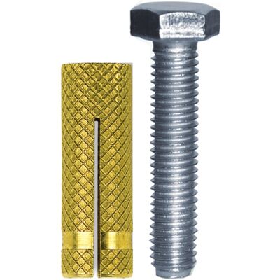 Fischer Tassello a espansione in ottone PO Ø 10 mm 4 pz Fischer Tassello a espansione in ottone PO Ø 10 mm 4 pz