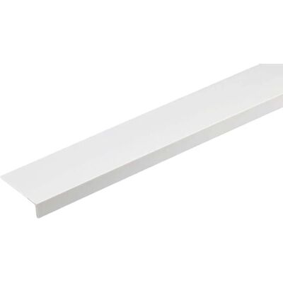 Arcansas - L 40x10 - 1 m - PVC bianco satinato - Profilo angolare Arcansas - L 40x10 - 1 m - PVC bianco satinato - Profilo angolare