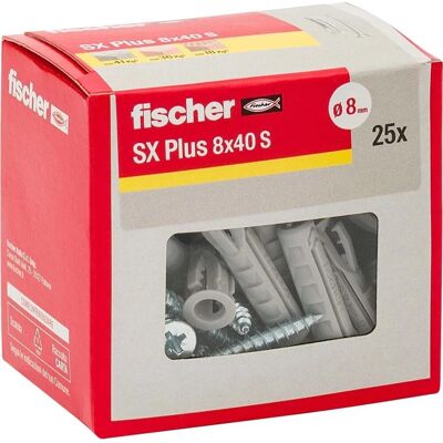 Fischer Tassello a espansione SX Plus Ø 8 mm 25 pz Fischer Tassello a espansione SX Plus Ø 8 mm 25 pz