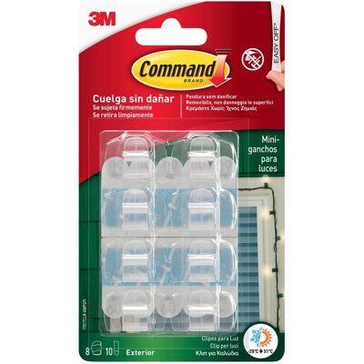 Clip adesive 3M Command™ per decorazioni da esterno XSmall trasparenti Clip adesive 3M Command™ per decorazioni da esterno XSmall trasparenti