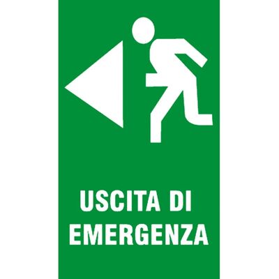 EcoFix - Uscita di emergenza sinistra - Sign EcoFix - Uscita di emergenza sinistra - Sign