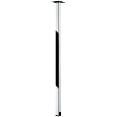 - Gamba da tavolo con piastra di montaggio Hettich 25x25x700 mm cromata - Gamba da tavolo con piastra di montaggio Hettich 25x25x700 mm cromata