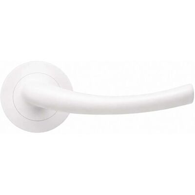 - Maniglia per porta bianco opaco 125x50 mm - Maniglia per porta bianco opaco 125x50 mm